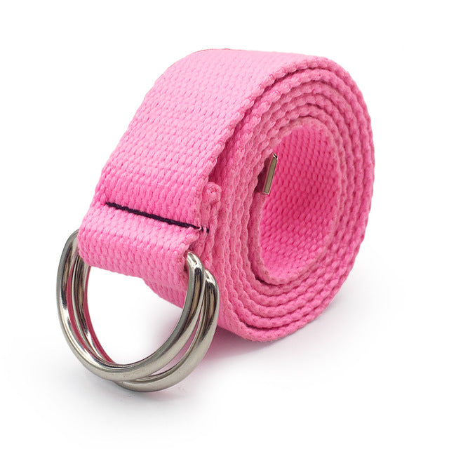 Fashion Black Canvas Belt for Women Casual Female Waist Belts with Plastic Buckle Harajuku Solid Color Long Belts ceinture femme