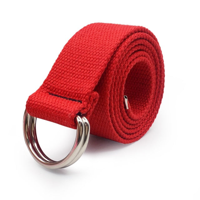 Fashion Black Canvas Belt for Women Casual Female Waist Belts with Plastic Buckle Harajuku Solid Color Long Belts ceinture femme