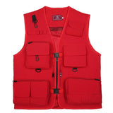 The middle  men's vest V-neck photography vest outdoor hiking Mesh vest male sleeveless jacket multifunctional Fishing vest