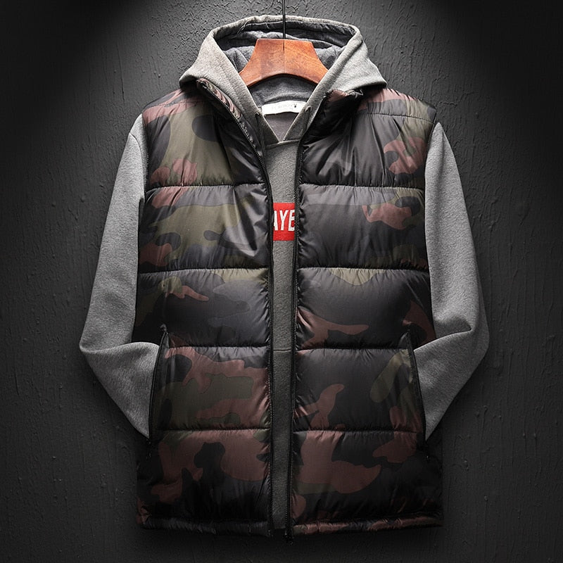 2019 Camouflage Vest Mens Winter Waistcoat Male Sleeveless Jacket Man Atumn Windbreak Casual Vests Slim Fit Outwear Vest Men 6XL