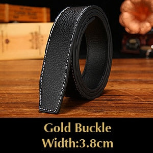 Luxury Designer Brand H Belt High Quality Classic H Buckle Real Genuine Leather Men Women Belt