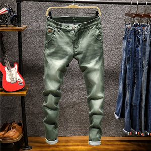 2019 New Fashion Boutique Stretch Casual Mens Jeans Skinny Jeans Men Straight Mens Denim Jeans Male Stretch Trouser Pants,809