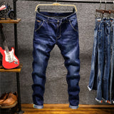 2019 New Fashion Boutique Stretch Casual Mens Jeans Skinny Jeans Men Straight Mens Denim Jeans Male Stretch Trouser Pants,809