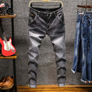 2019 New Fashion Boutique Stretch Casual Mens Jeans Skinny Jeans Men Straight Mens Denim Jeans Male Stretch Trouser Pants,809